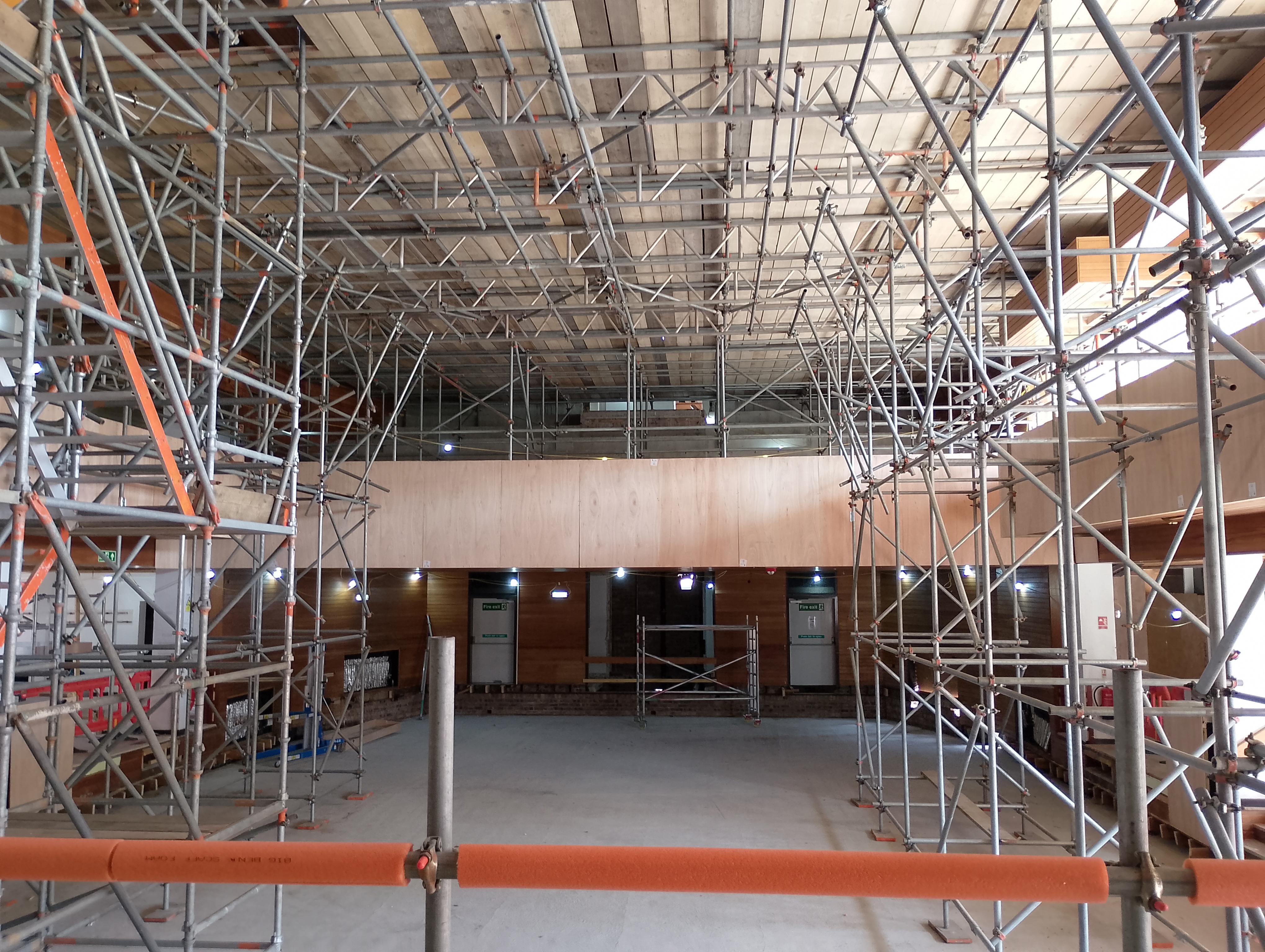 Elgin Town Hall Auditorium Scaffolding