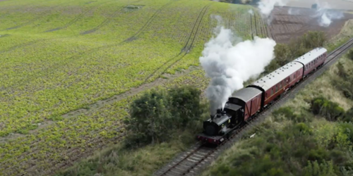 Caledonian Railway showing steam train