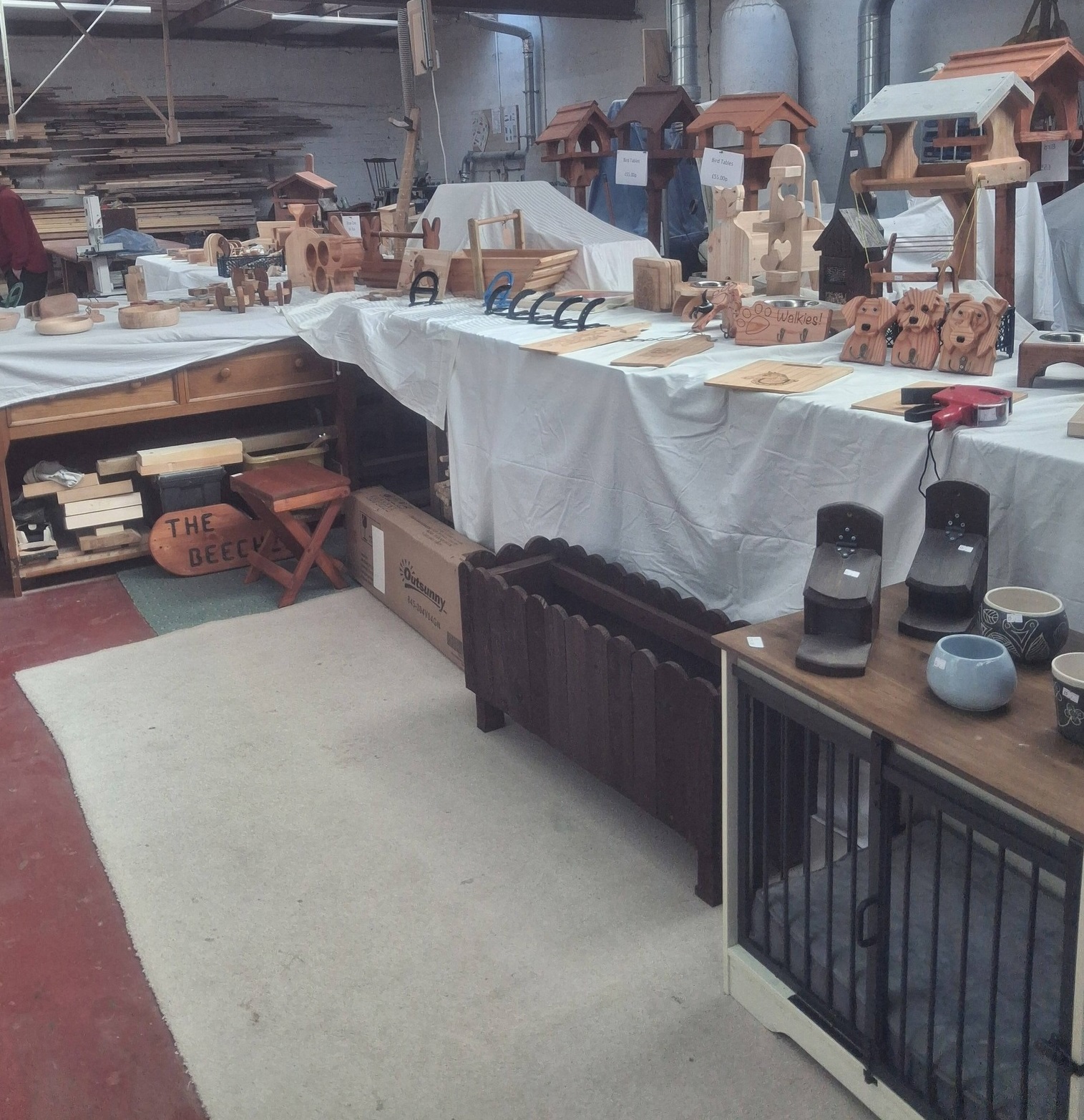 Display Of Products At Open Day