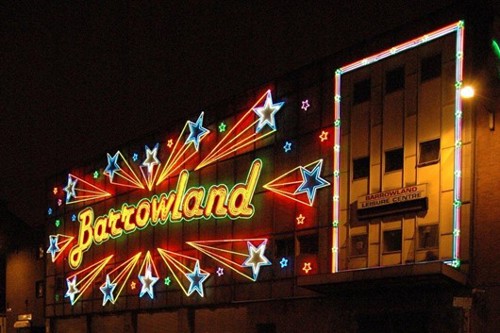 Barrowland Building lit up