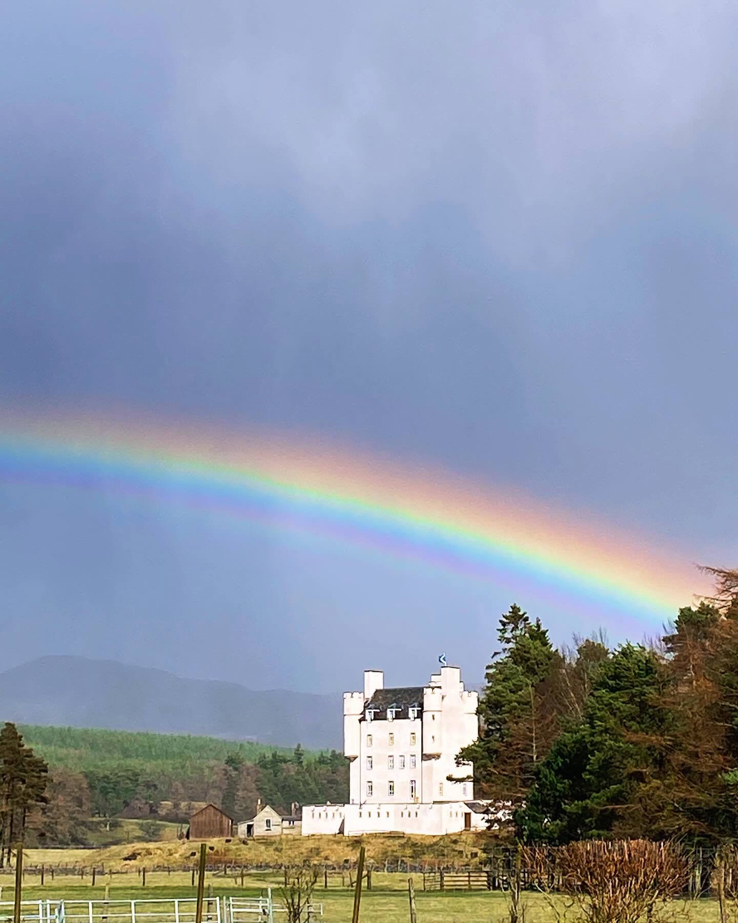 Castle With Rainbow