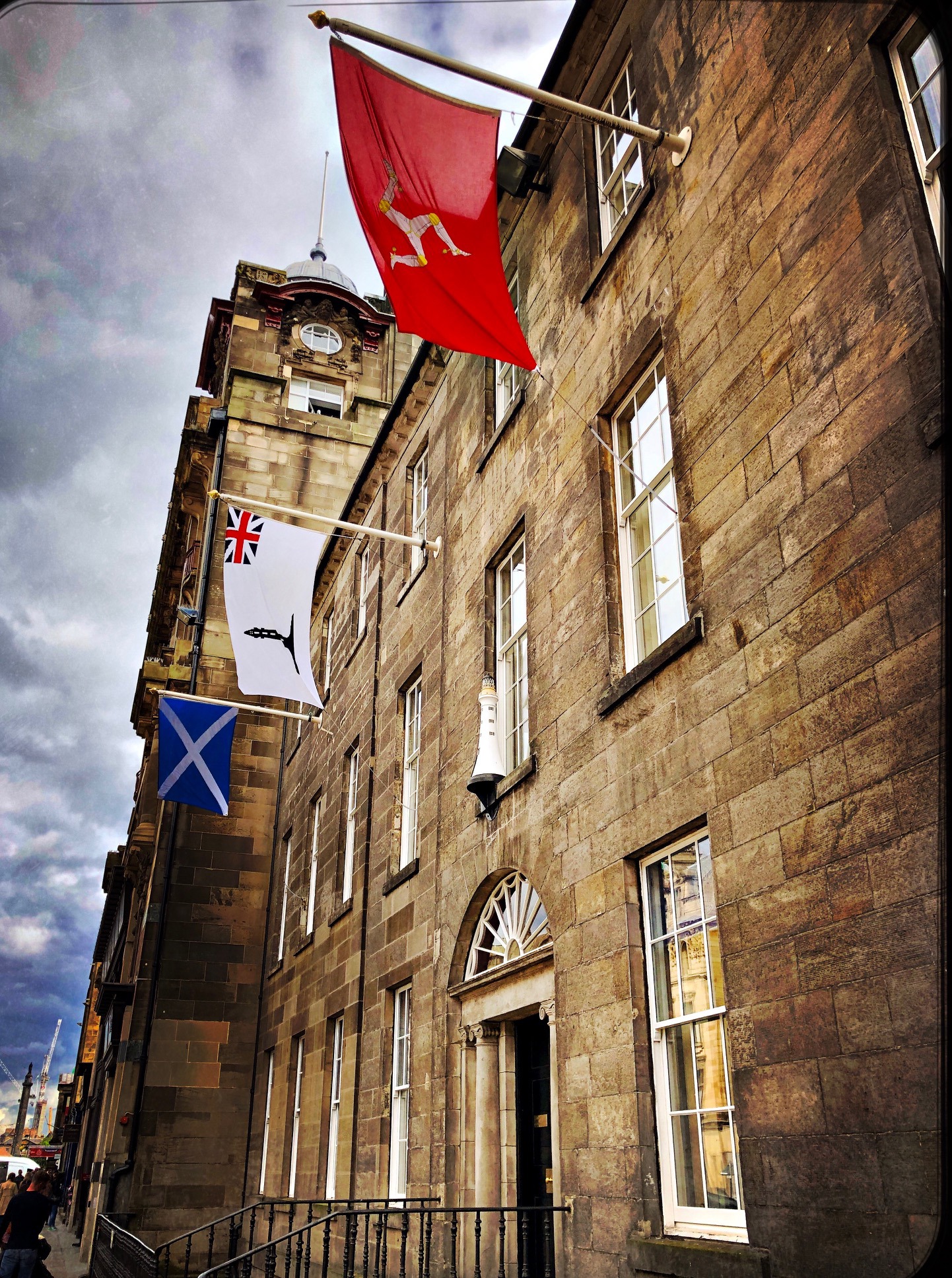 84 George Street With Flags Ian Sudlow Mckay (Edinburgh Doors Open Days)