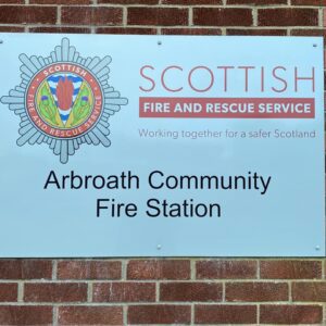 Arbroath Community Fire Station Sign 300X300